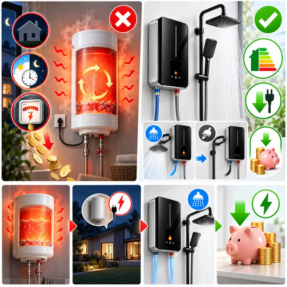 Comparativa termo tradicional vs ThermoPulse: ahorro en factura hasta un 76%
